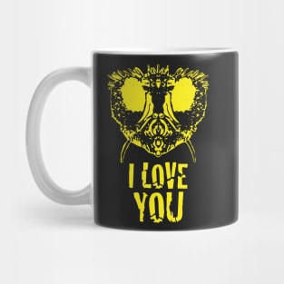 Fly Face says I Love You Yellow Version Mug